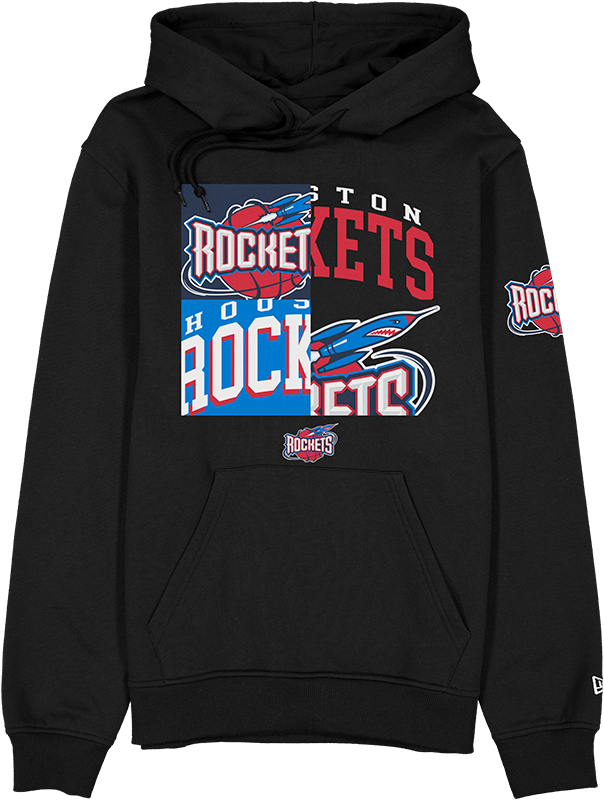 Houston Rockets Hardwood Classics 2000s Multi Logos Hoodie