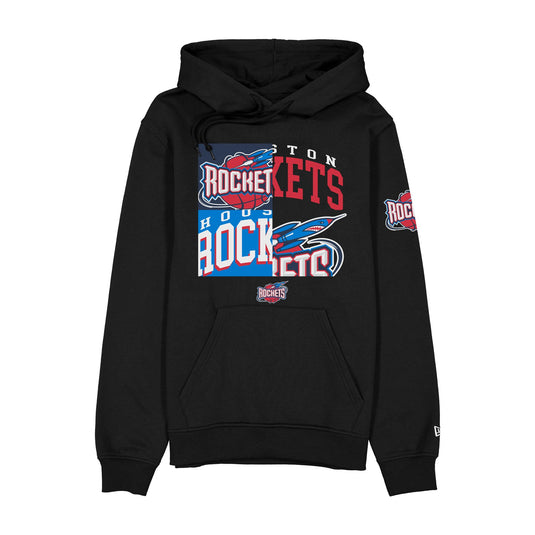 Houston Rockets Hardwood Classics 2000s Multi Logos Hoodie - New Era Cap
