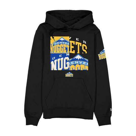Denver Nuggets Hardwood Classics 2000s Multi Logos Hoodie - New Era Cap
