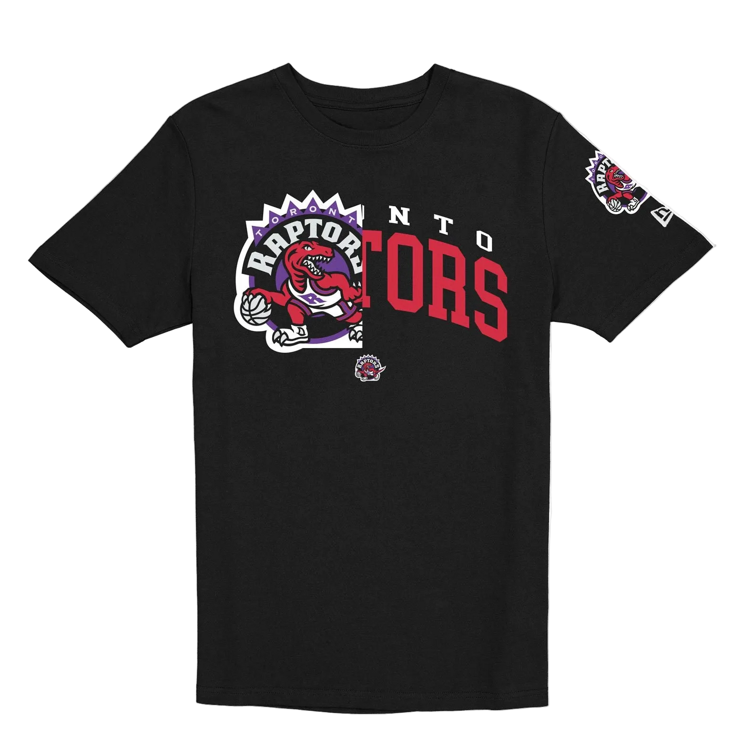 Toronto Raptors Hardwood Classics 2000s Multi Logos T-Shirt