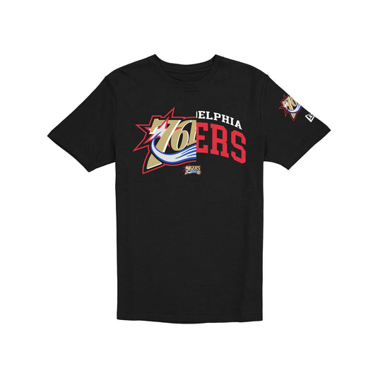 Philadelphia 76ers Hardwood Classics 2000s Multi Logos T-Shirt - New Era Cap