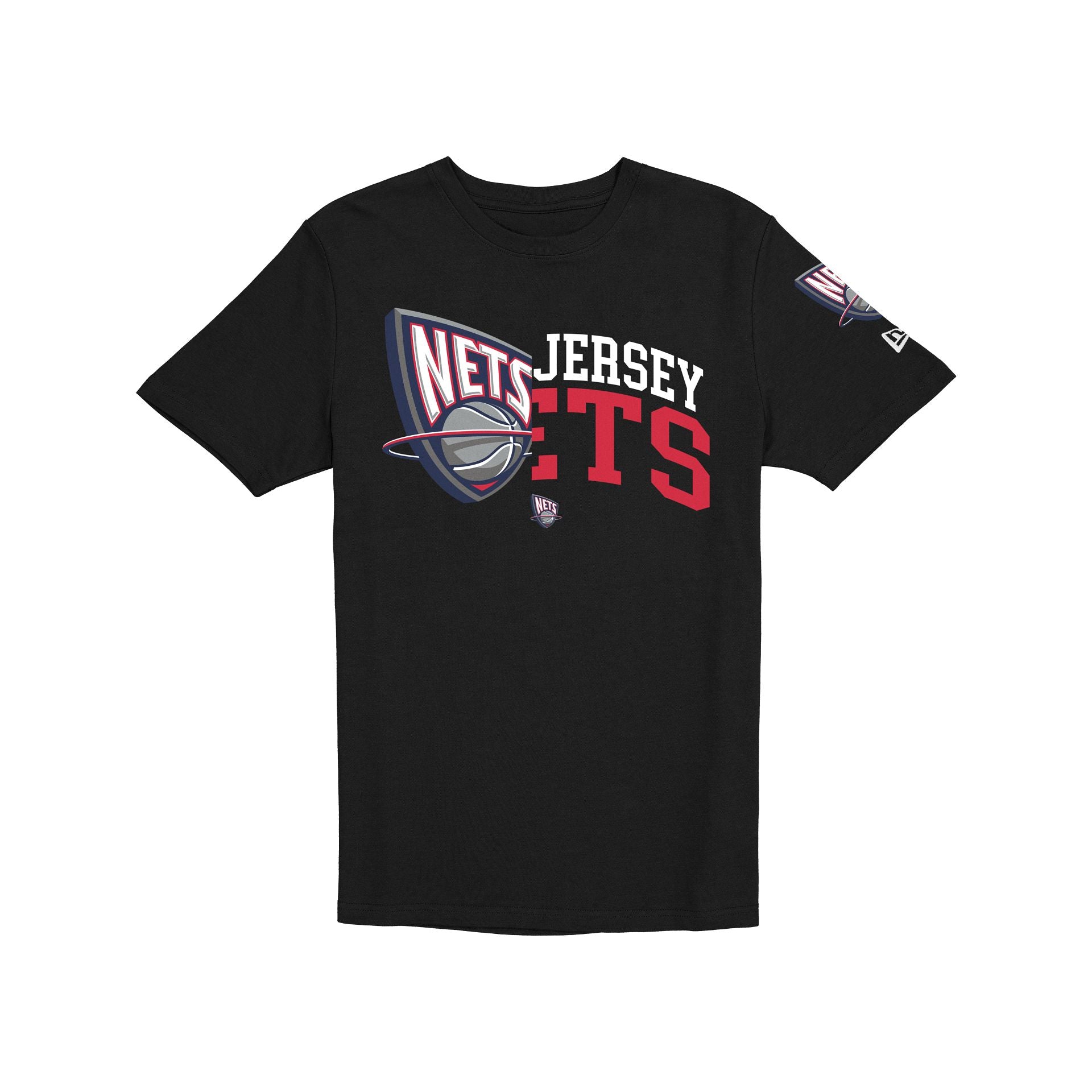 New Jersey Nets Hardwood Classics 2000s Multi Logos T-Shirt