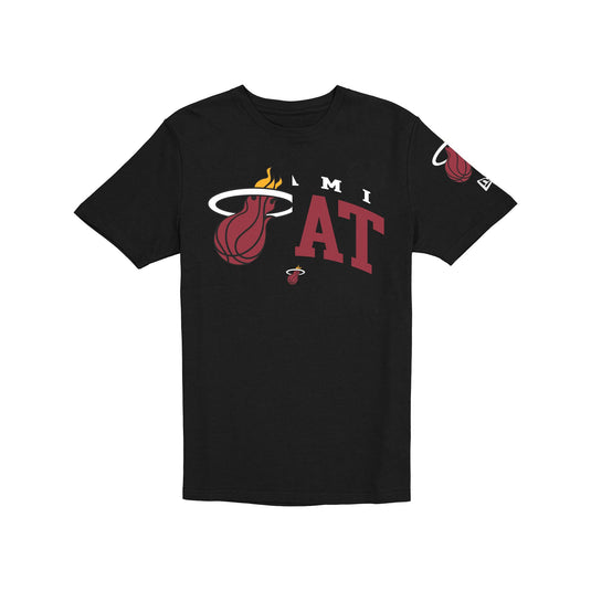 Miami Heat Hardwood Classics 2000s Multi Logos T-Shirt - New Era Cap