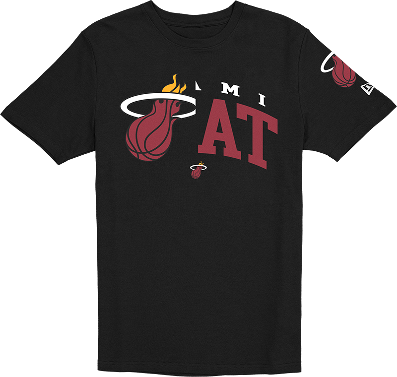 Miami Heat Hardwood Classics 2000s Multi Logos T-Shirt