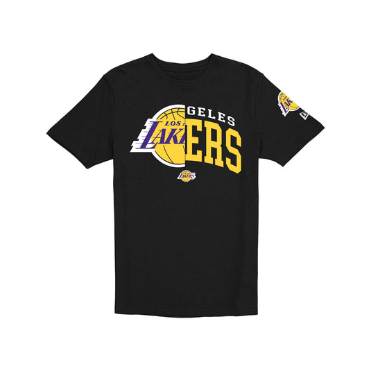 Los Angeles Lakers Hardwood Classics 2000s Multi Logos T-Shirt - New Era Cap
