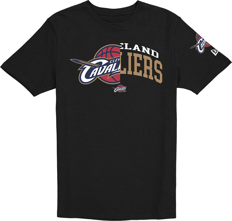Cleveland Cavaliers Hardwood Classics 2000s Multi Logos T-Shirt