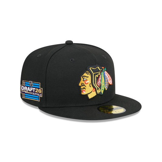 Chicago Blackhawks 2026 Draft 59FIFTY Fitted Hat - New Era Cap
