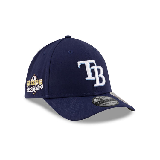 Tampa Bay Rays 2026 World Series Side Patch 39THIRTY M-Crown Stretch Fit Hat