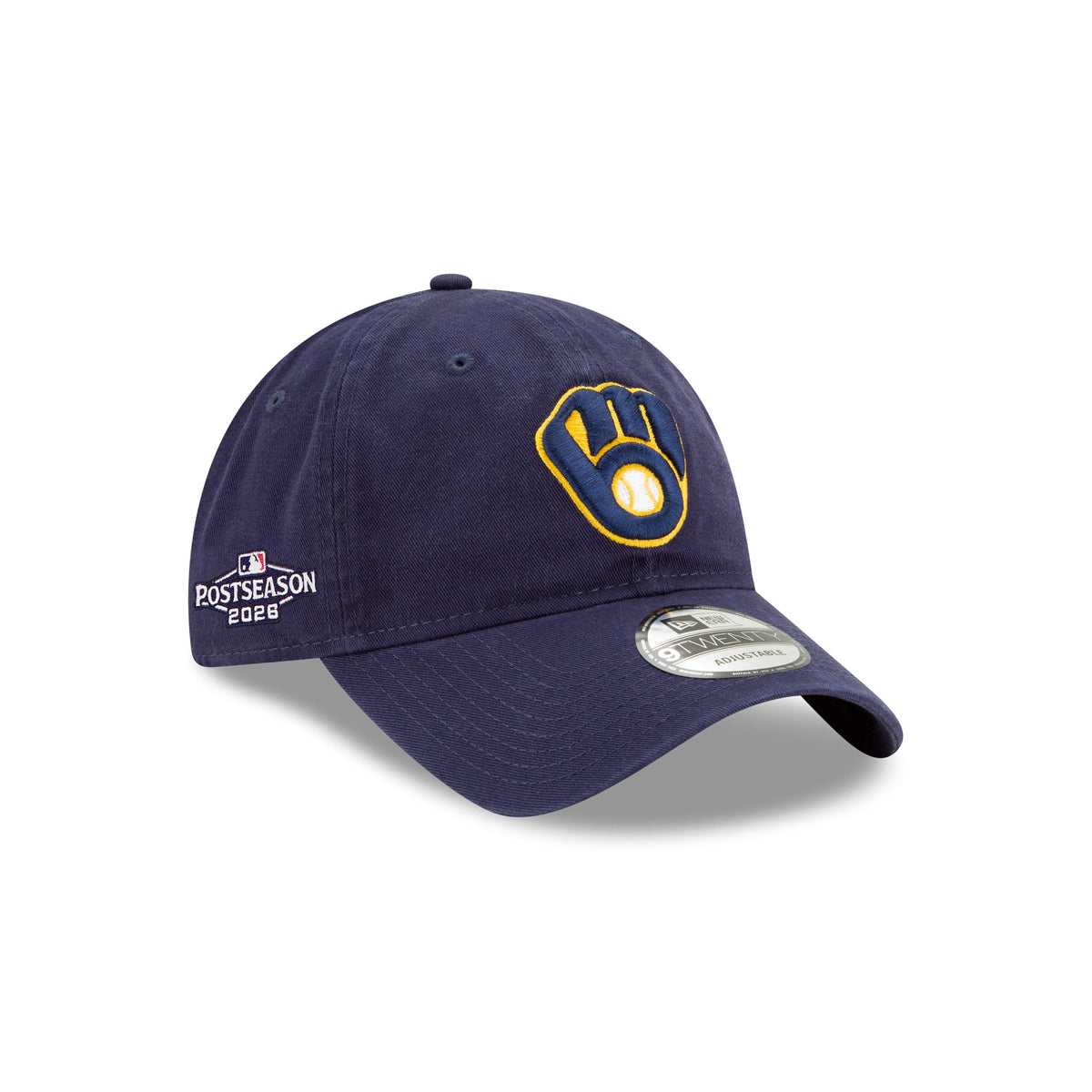 Milwaukee Brewers 2026 Postseason Side Patch 9TWENTY Adjustable Hat