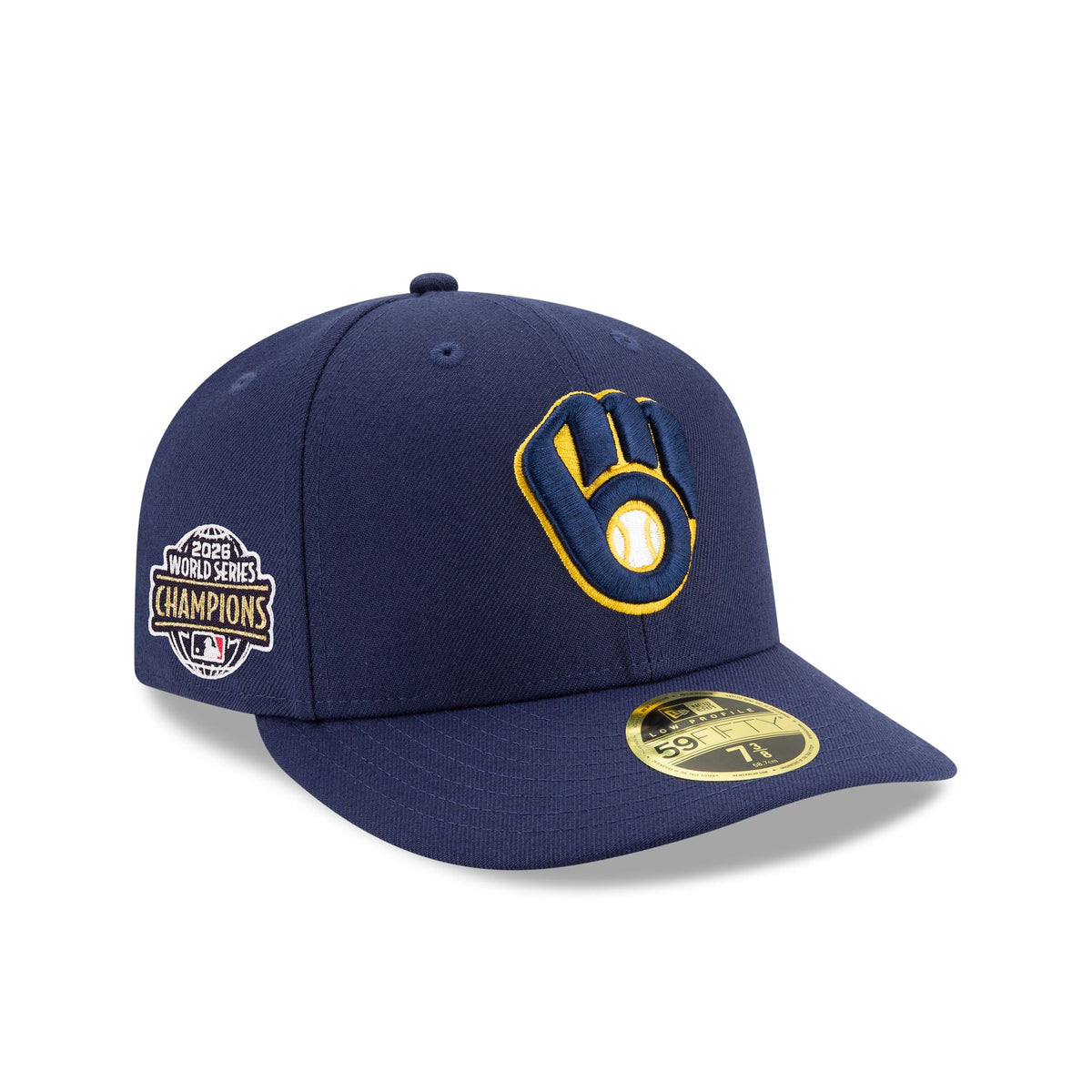 Milwaukee Brewers 2026 World Series Champions Sidepatch Low Profile 59FIFTY Fitted Hat