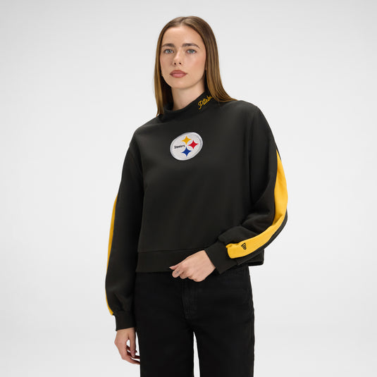 Pittsburgh Steelers Sport Night Women's Mockneck - New Era Cap