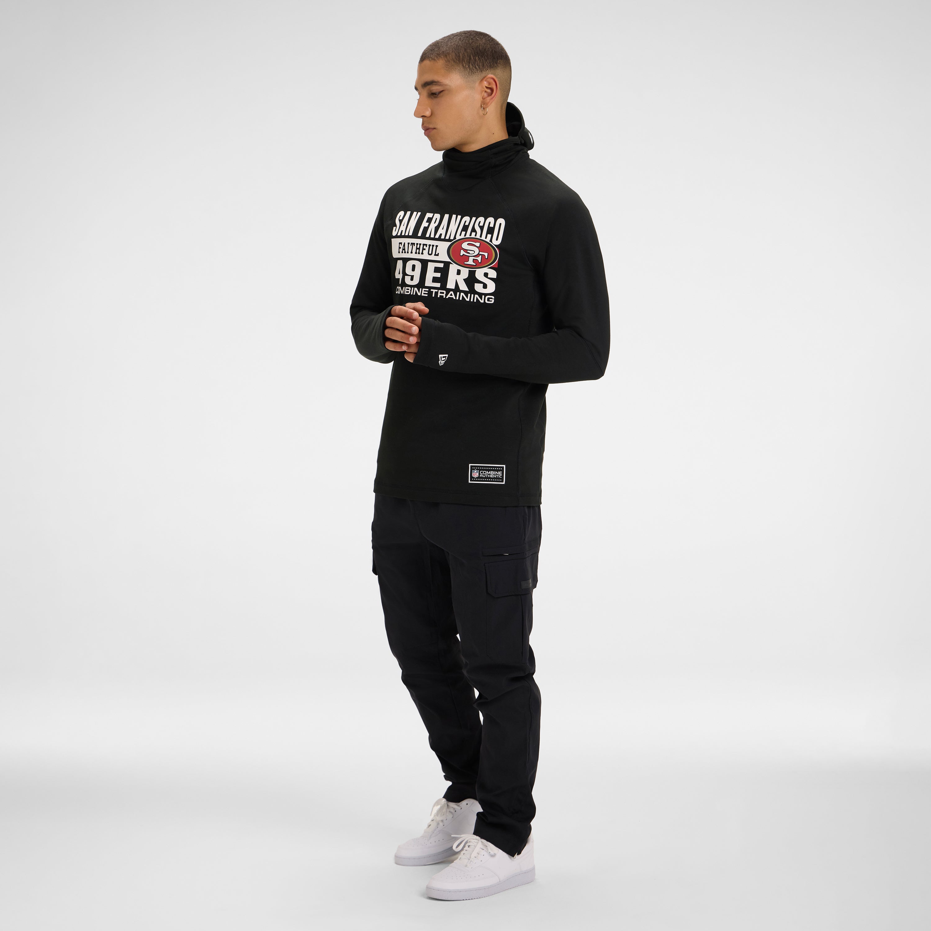 Detroit Lions 2025 Functional Fandom Black Balaclava Hoodie – New