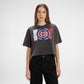 New York Knicks Sport Night Black Cropped Women's T-Shirt
