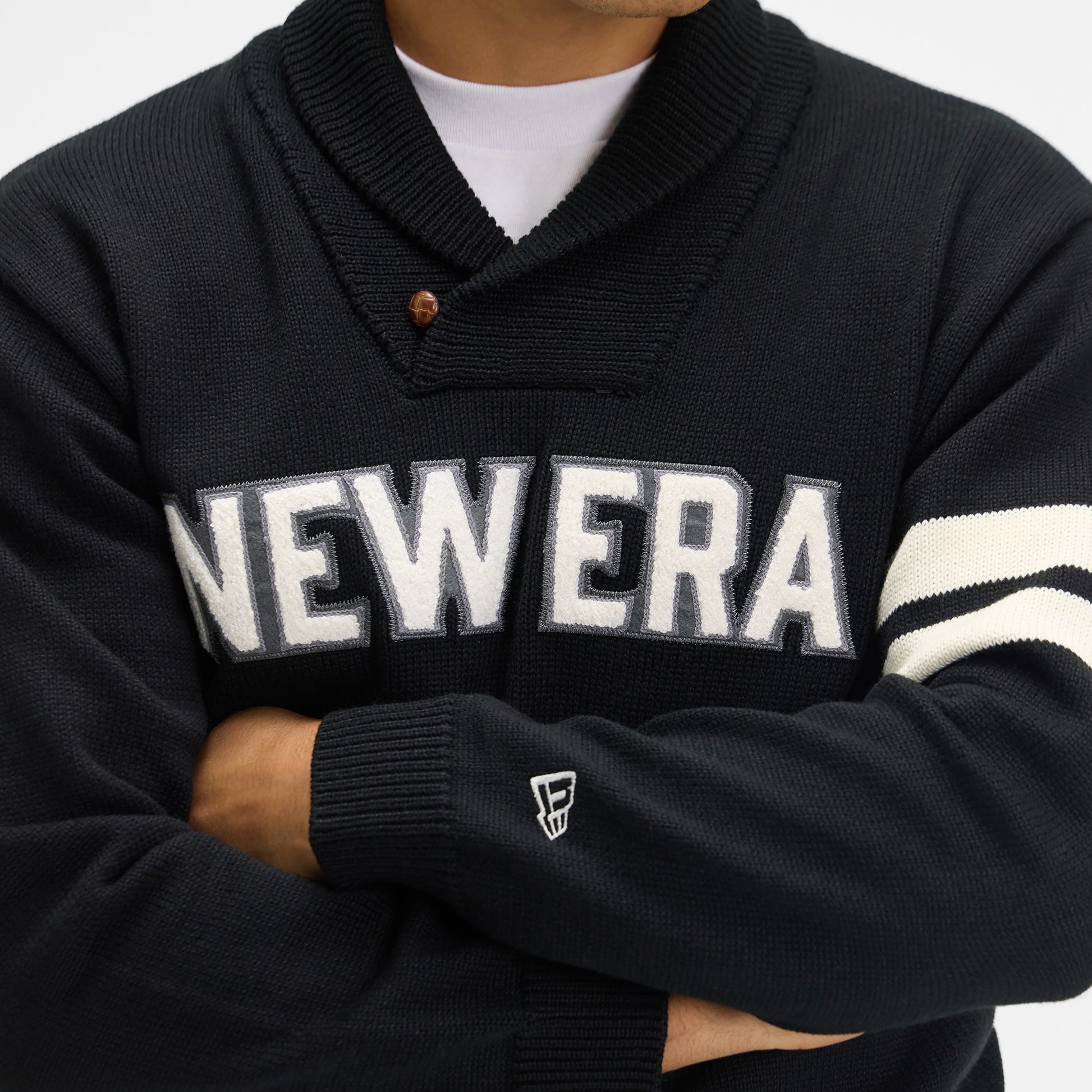 New Era Cap Navy Shawl Sweater