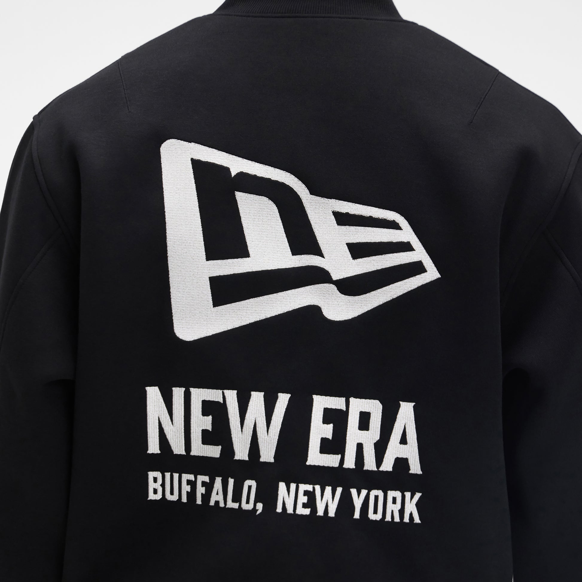 New Era Cap Tech Sweat Black Varsity Jacket
