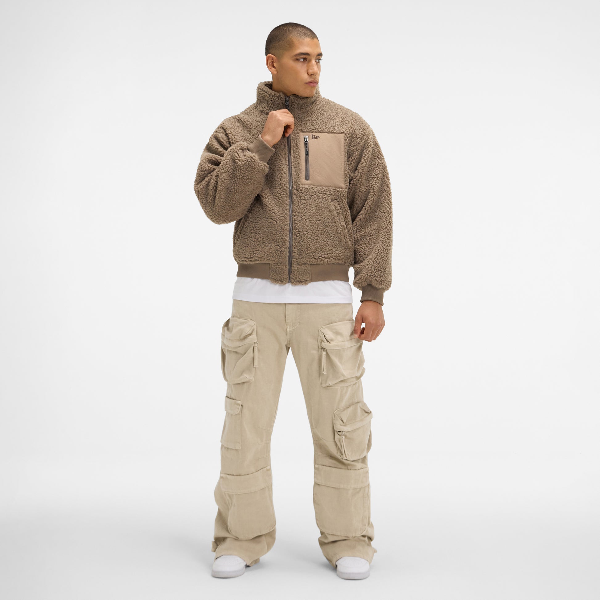 New Era Cap Brown Boa Jacket