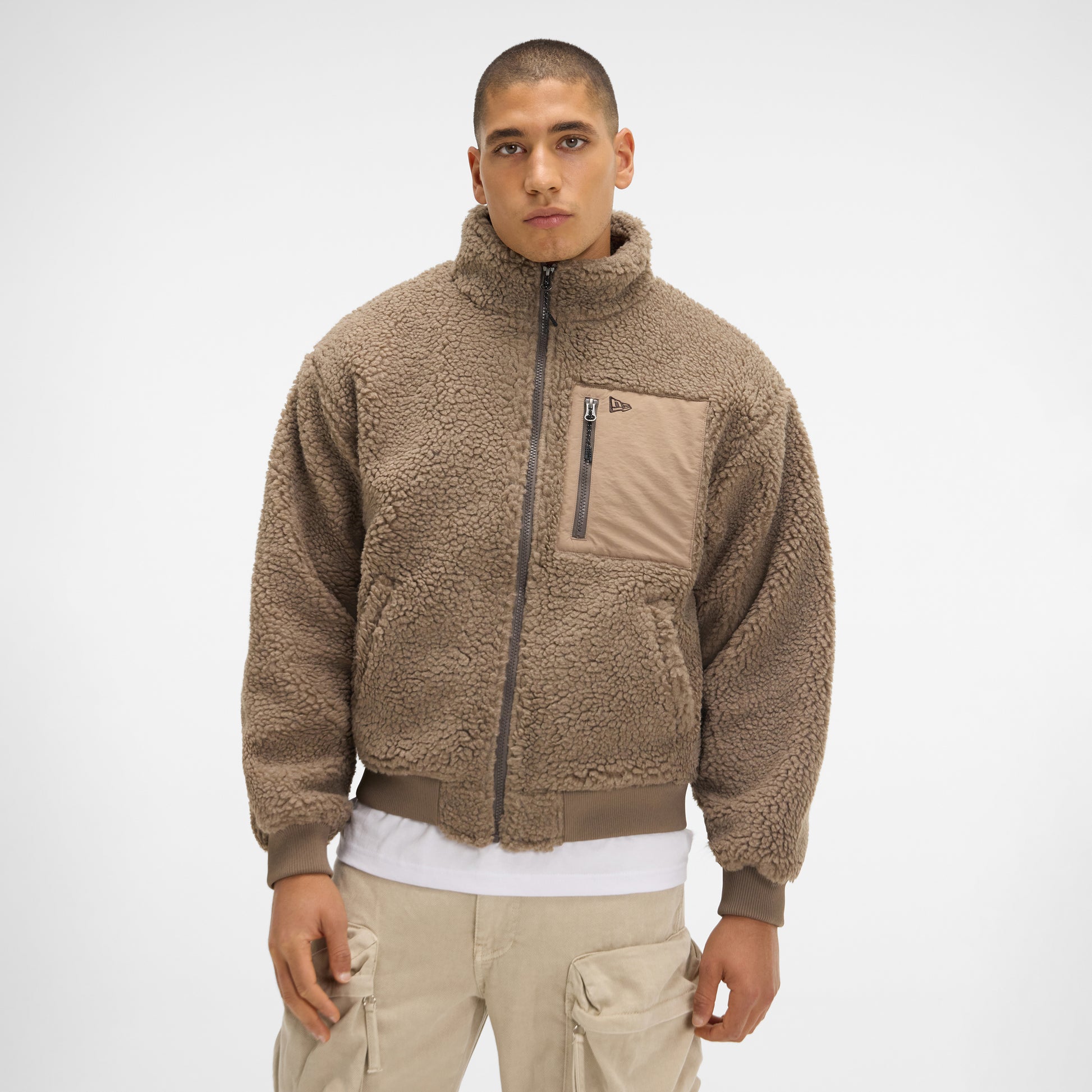 New Era Cap Brown Boa Jacket