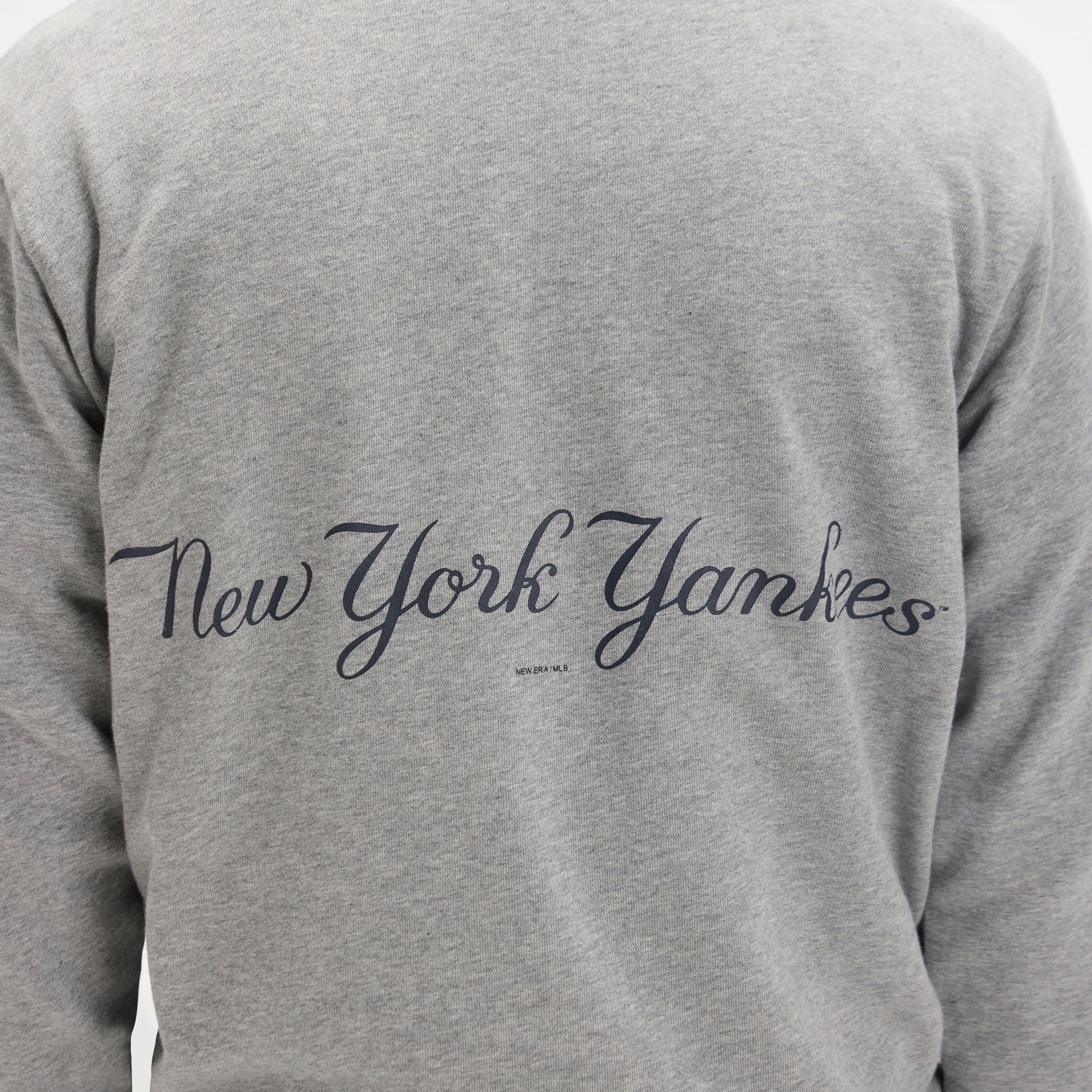 New York Yankees Relaxed Heather Gray Crewneck