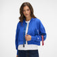 Alpha Industries x New York Knicks Blue Women's Full Zip Cropped Fleece Jacket