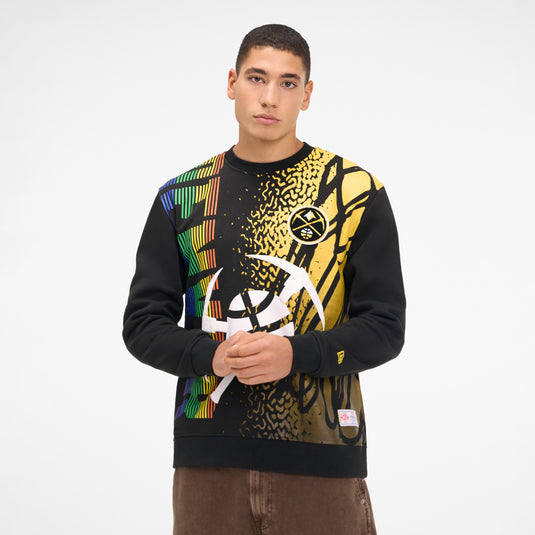 Denver Nuggets 2025 City Edition Black Crewneck - New Era Cap