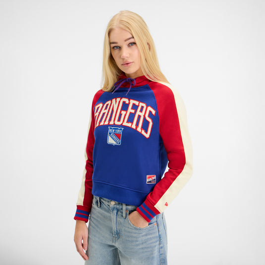 New York Rangers Throwback Women's Hoodie - New Era Cap