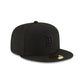 Detroit Tigers Basic Black on Black 59FIFTY Fitted Hat