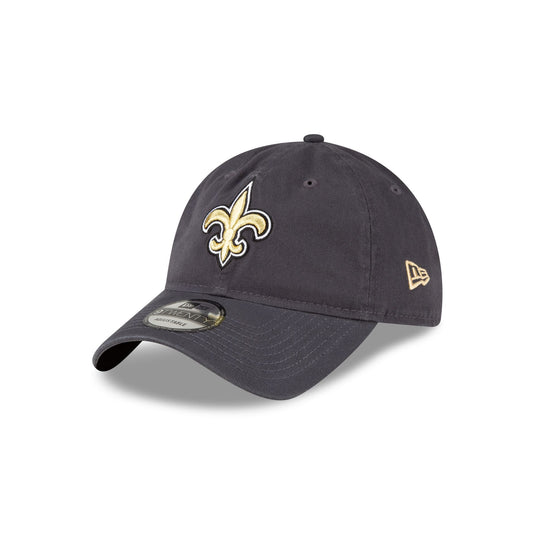 New Orleans Saints NFL Core Classic Graphite 9TWENTY Adjustable Hat - New Era Cap