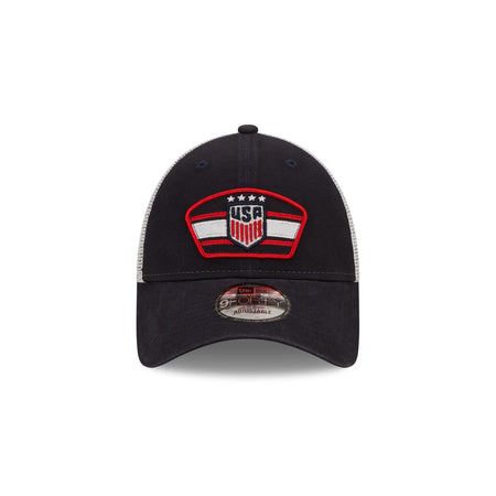 US Soccer Navy 9FORTY Trucker Hat