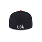 US Soccer Pattern Visor 59FIFTY Fitted