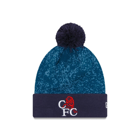 Chelsea FC Navy Pom Knit Hat