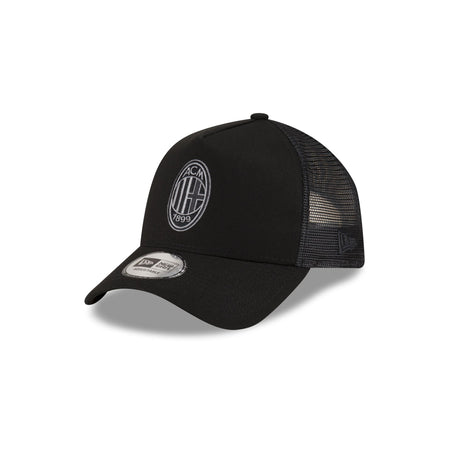 AC Milan Black 9FORTY A-Frame Trucker Hat