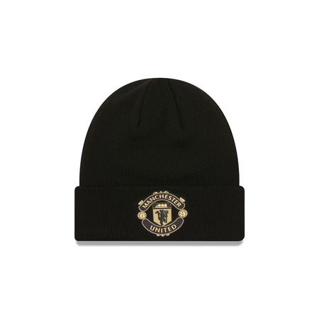 Manchester United Gold Logo Knit Hat