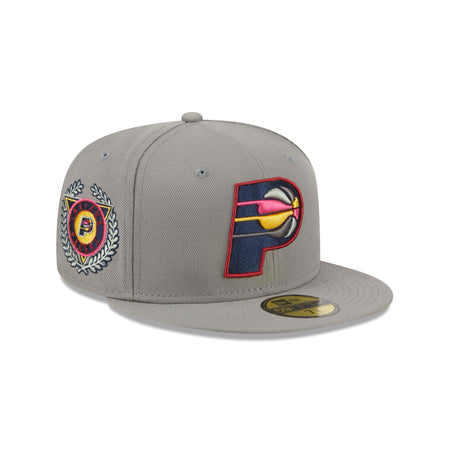 Indiana Pacers Color Pack Gray 59FIFTY Fitted Hat