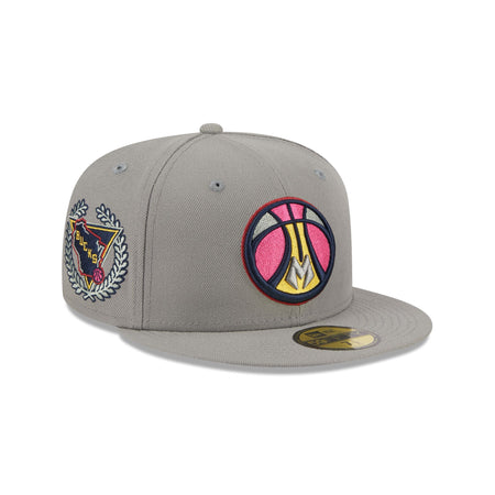 Milwaukee Bucks Color Pack Gray 59FIFTY Fitted Hat