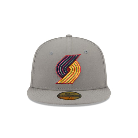 Portland Trail Blazers Color Pack Gray 59FIFTY Fitted Hat