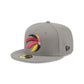 Toronto Raptors Color Pack Gray 59FIFTY Fitted Hat
