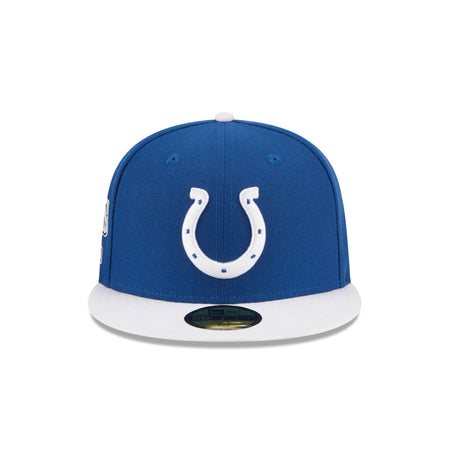 Indianapolis Colts Throwback Hidden 59FIFTY Fitted Hat