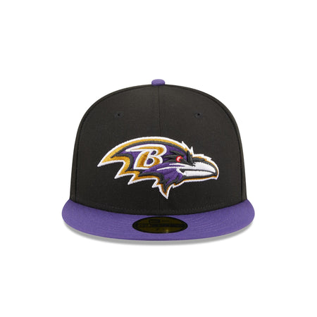 Baltimore Ravens Throwback Hidden 59FIFTY Fitted Hat
