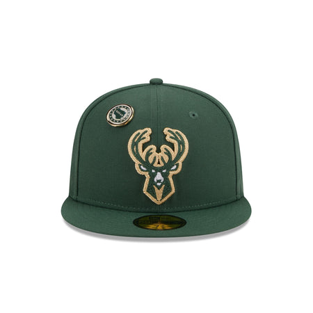 Milwaukee Bucks Sport Night 59FIFTY Fitted Hat