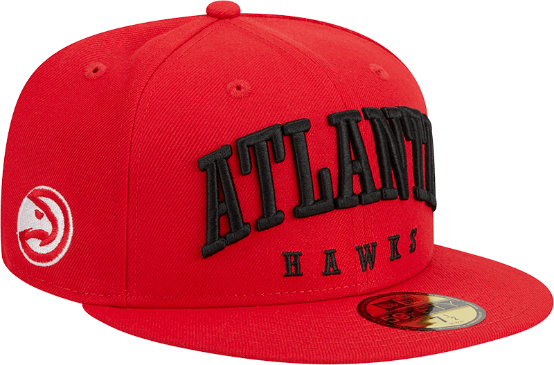 Atlanta Hawks Sport Night Wordmark 59FIFTY Fitted Hat