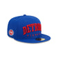 Detroit Pistons Sport Night Wordmark 59FIFTY Fitted Hat