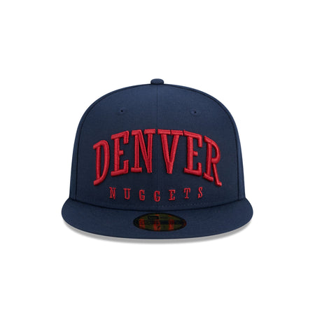 Denver Nuggets Sport Night Wordmark 59FIFTY Fitted Hat