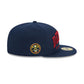 Denver Nuggets Sport Night Wordmark 59FIFTY Fitted Hat