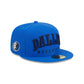 Dallas Mavericks Sport Night Wordmark 59FIFTY Fitted Hat