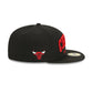 Chicago Bulls Sport Night Wordmark 59FIFTY Fitted Hat