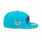 Charlotte Hornets Sport Night Wordmark 59FIFTY Fitted Hat