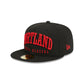 Portland Trail Blazers Sport Night Wordmark 59FIFTY Fitted Hat