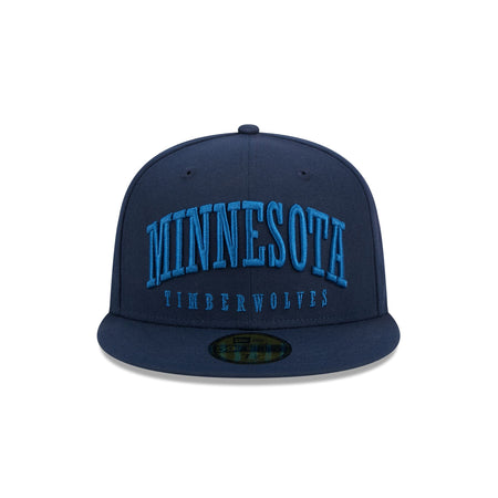 Minnesota Timberwolves Sport Night Wordmark 59FIFTY Fitted Hat