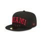 Miami Heat Sport Night Wordmark 59FIFTY Fitted Hat