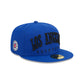 Los Angeles Clippers Sport Night Wordmark 59FIFTY Fitted Hat